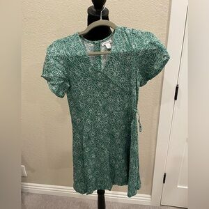 Girls Faux Wrap Dress